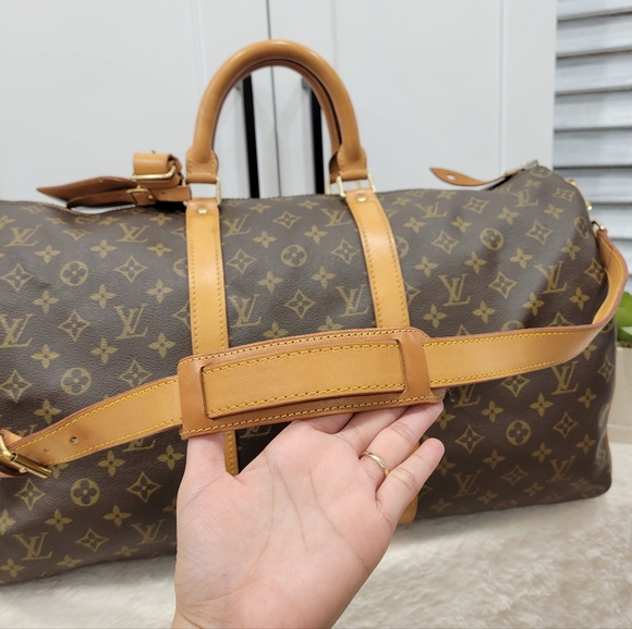 🩷LOUIS VUITTON Keepall 50 Bandouliere w/ Strap Travel Bag - Picture 3 of 16